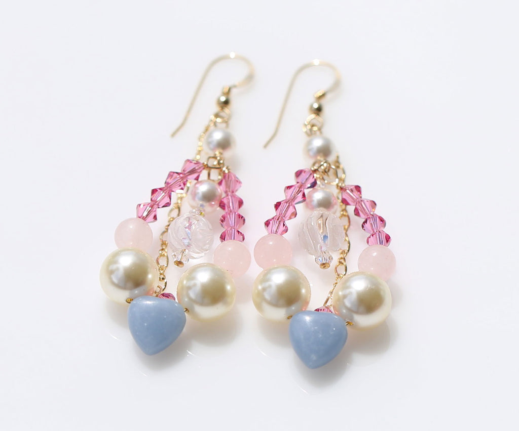 St.Mary holy spring at Loudes earrings1☆ルルドの泉のマリア様☆マーメイドピアス１