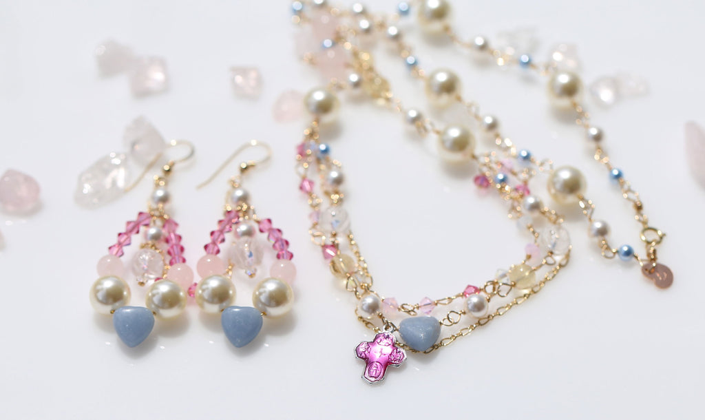 St.Mary holy spring at Loudes necklace２☆ルルドの泉のマリア様☆マーメイドネックレス２