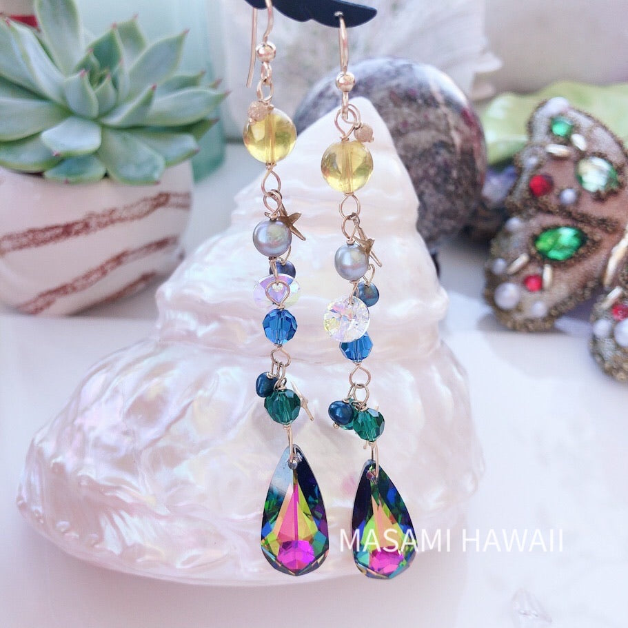 Blueamber　Mermaid earrings☆ブルーアンバーのマーメイドピアス