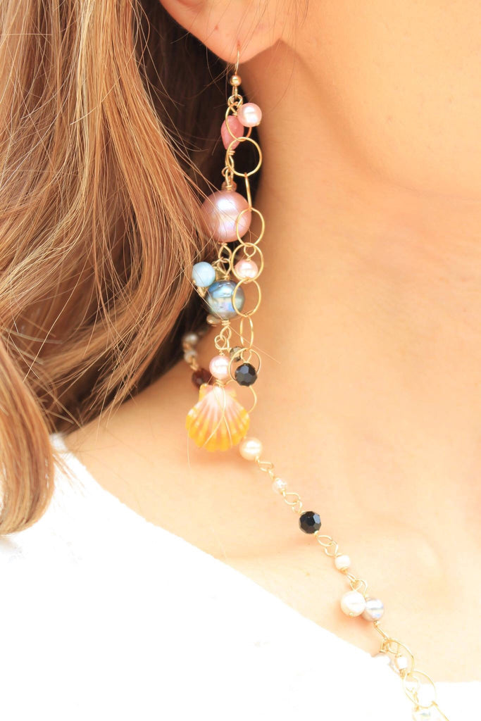 Sunriseshell ISIS Mermaid earrings1☆サンライズシェル☆イシス☆マーメイドピアス１