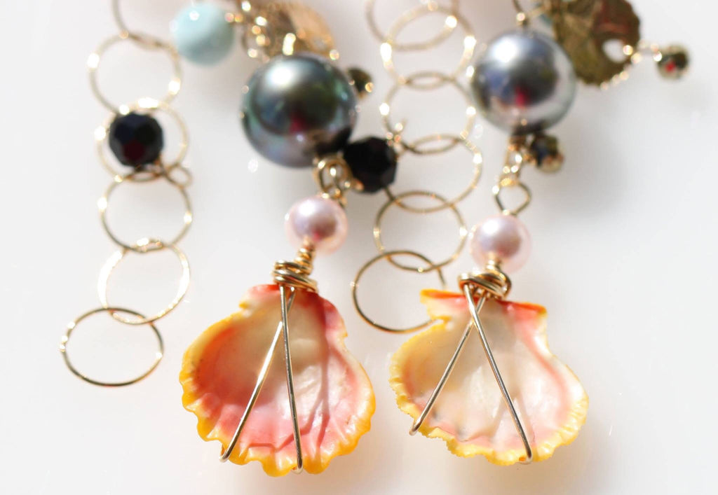 Sunriseshell ISIS Mermaid earrings1☆サンライズシェル☆イシス☆マーメイドピアス１